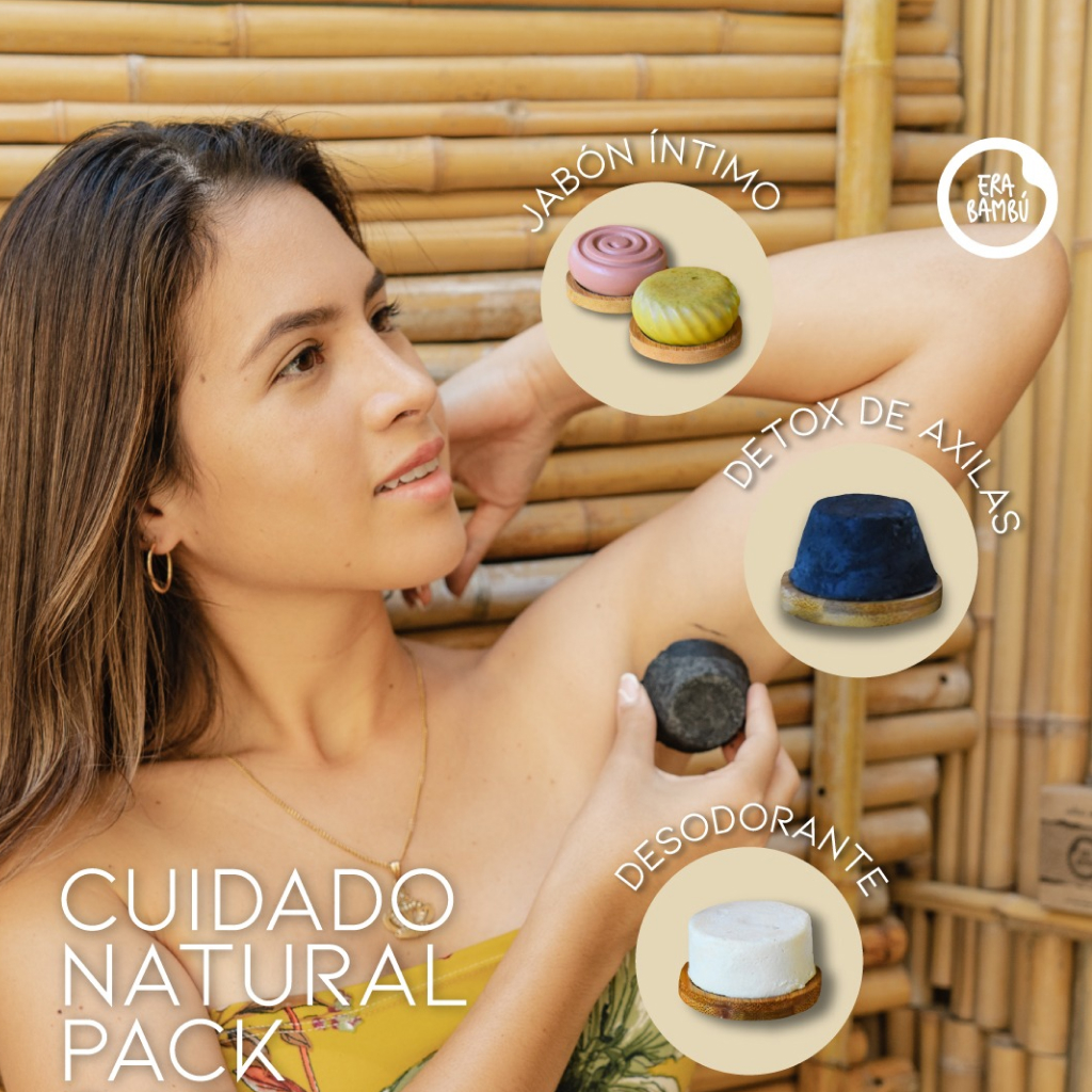 Pack Cuidado Natural - Limpieza natural con jabones íntimos, détox de axila y desodorante, con ingredientes naturales. *Descuento del 15 % en toda la línea.