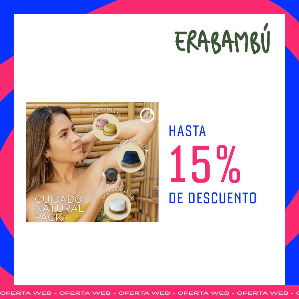 Pack Cuidado Natural - Limpieza natural con jabones íntimos, détox de axila y desodorante, con ingredientes naturales. *Descuento del 15 % en toda la línea.